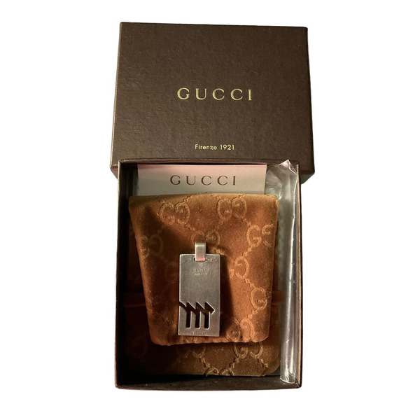 GUCCI Virgo 925 Silver Pendant in Pouch and Boxed. Made in Italy - Picture 9 of 12